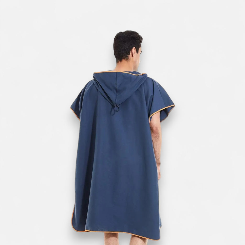 Poncho plage homme microfibre