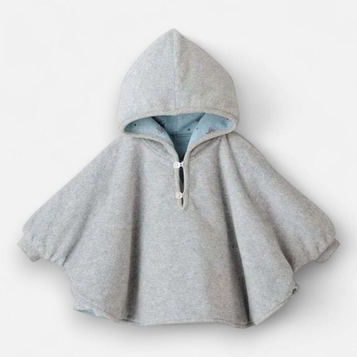 Poncho chaud bébé à capuche