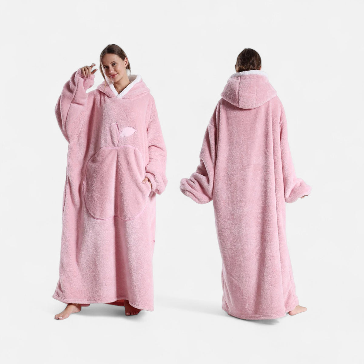 Poncho polaire femme cocooning