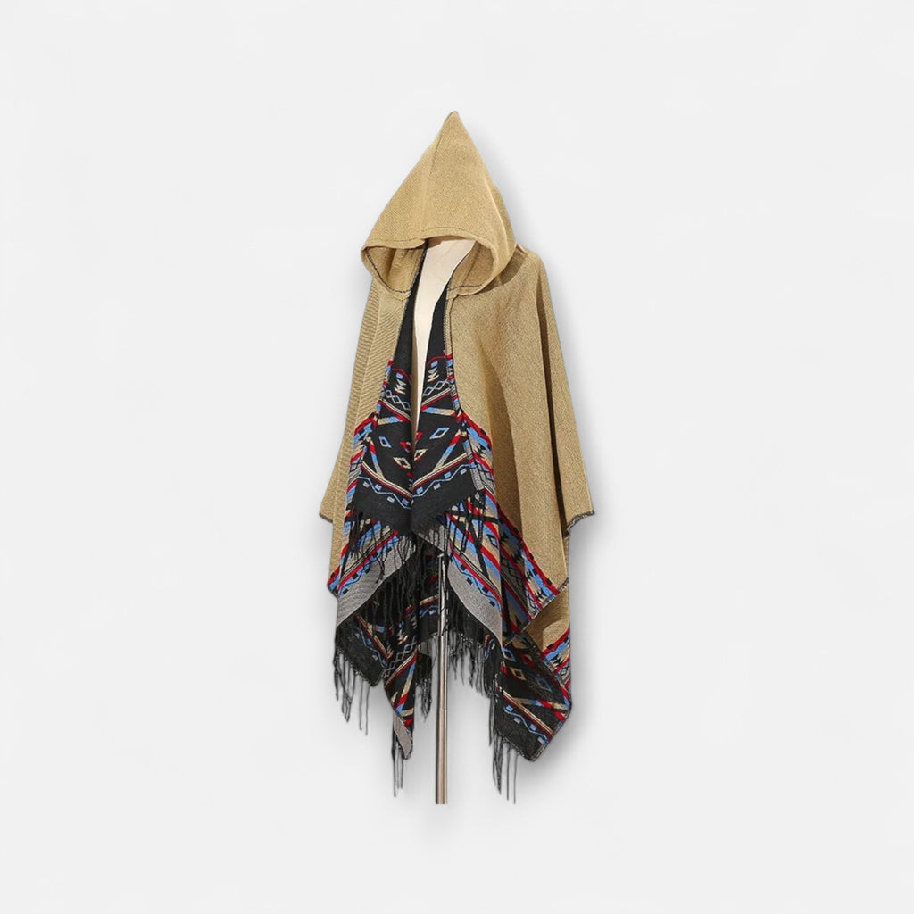 Poncho chaud homme design