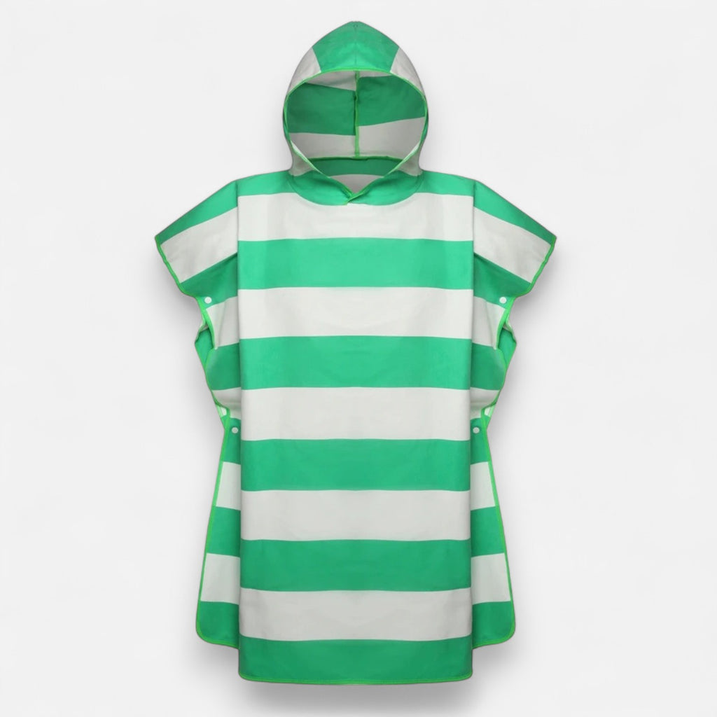 Poncho de bain enfant à rayures