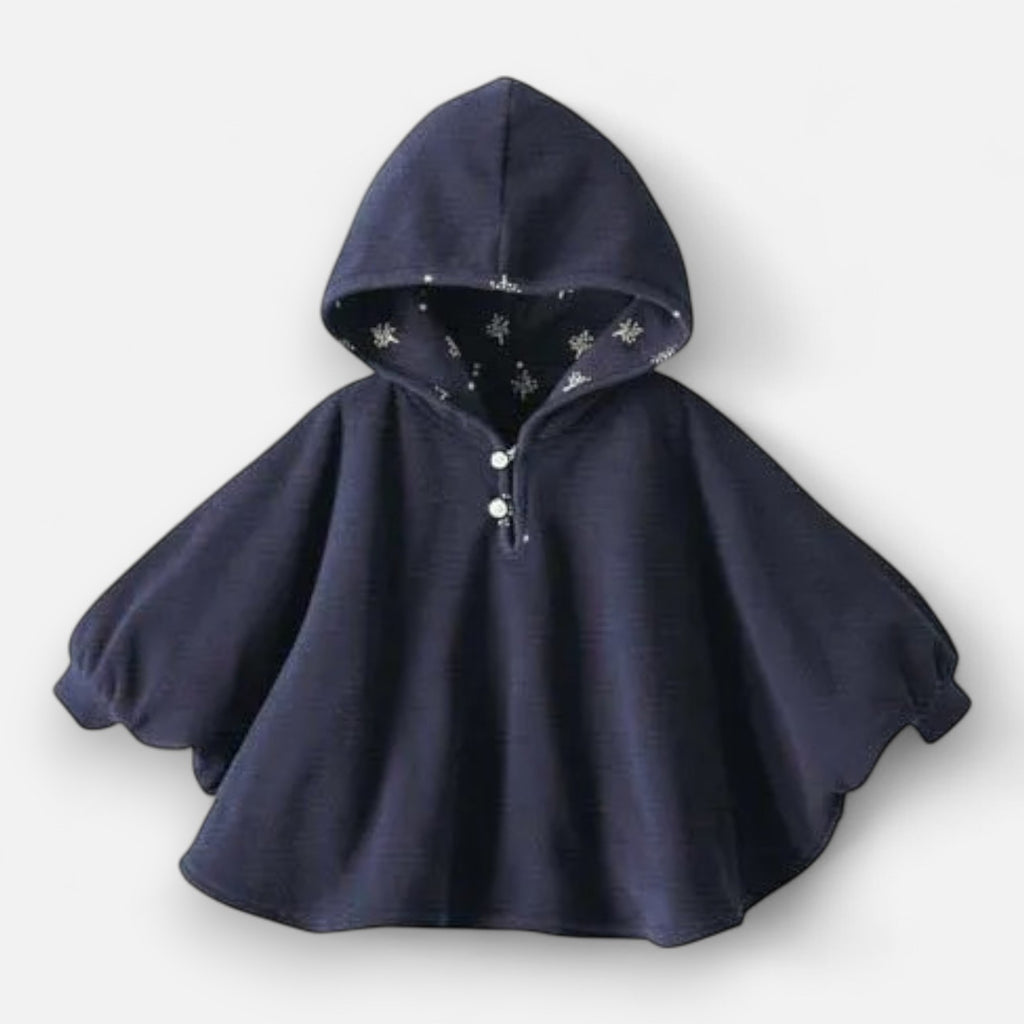 Poncho chaud bébé à capuche
