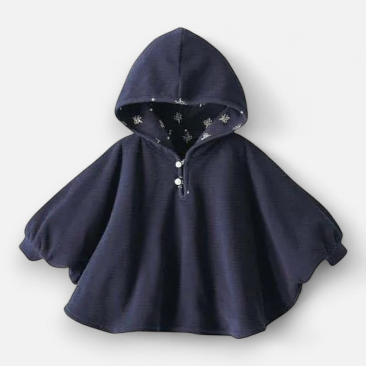 Poncho chaud bébé à capuche