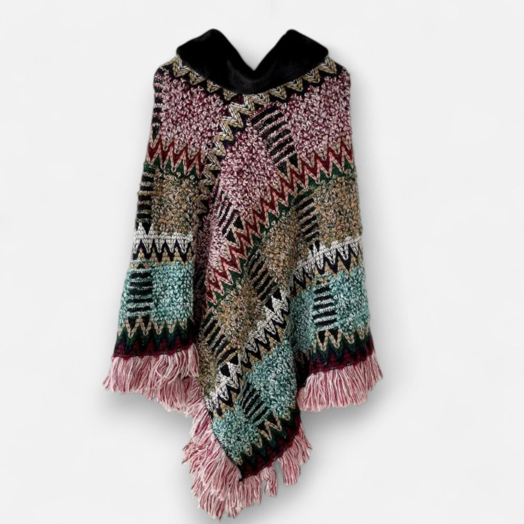 Poncho mexicain en laine