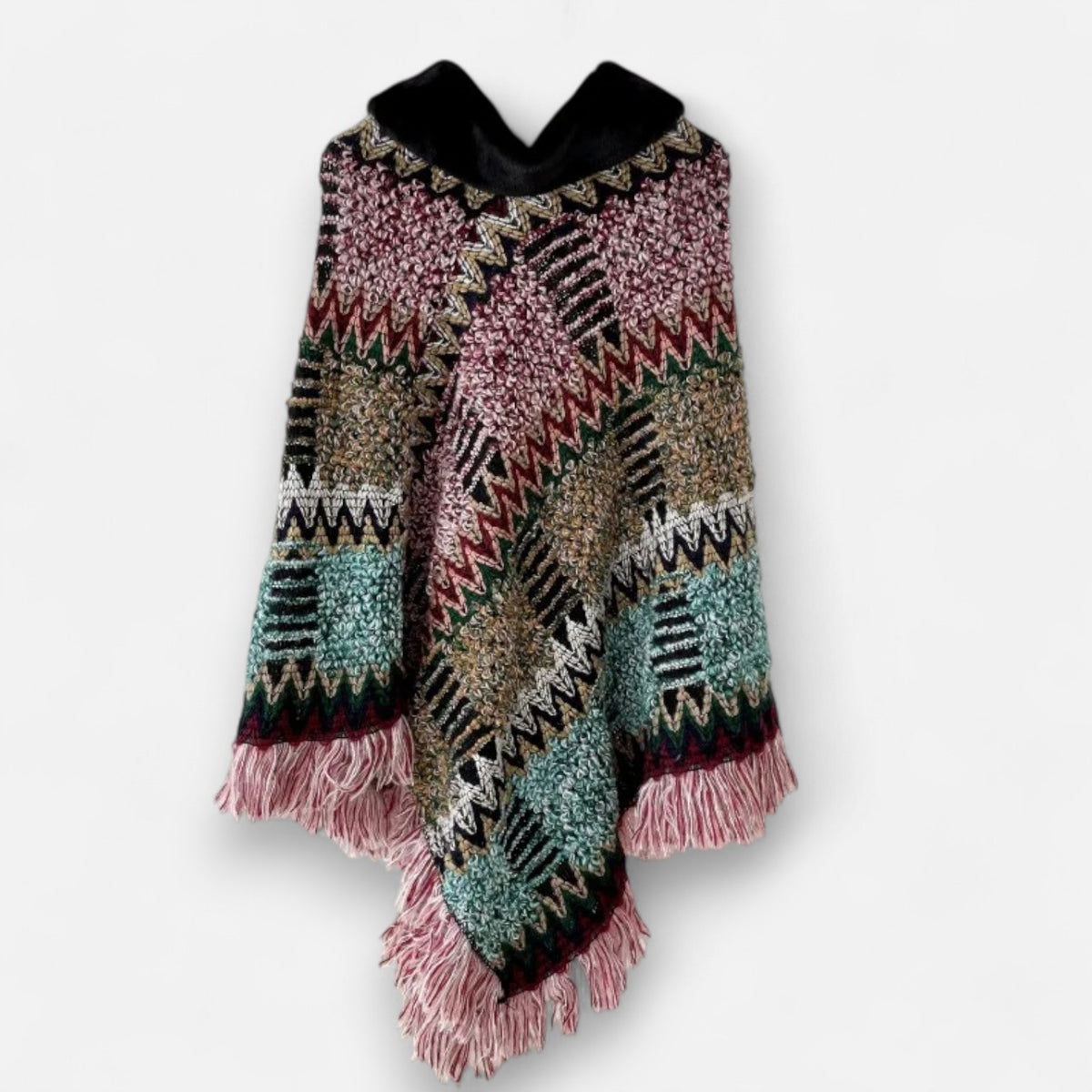 Poncho mexicain en laine