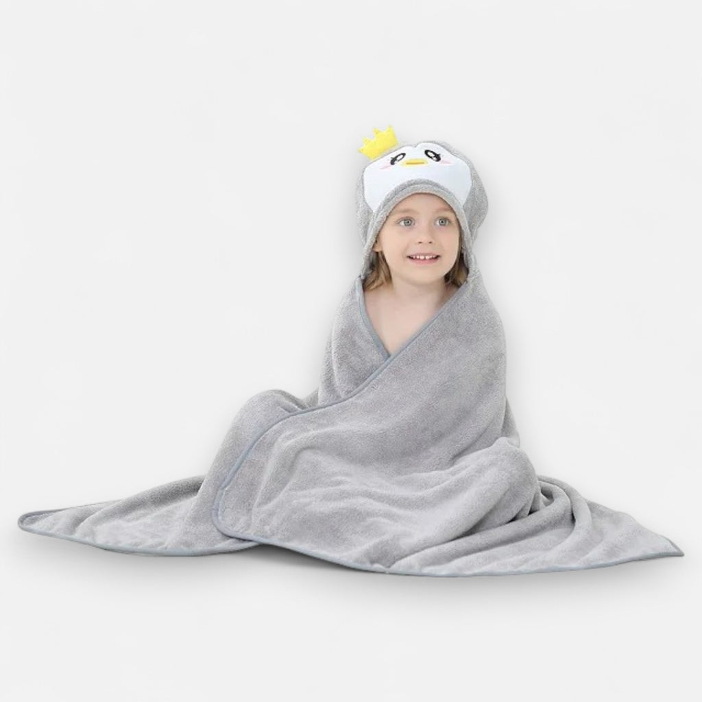 Poncho de bain enfant à capuche animal