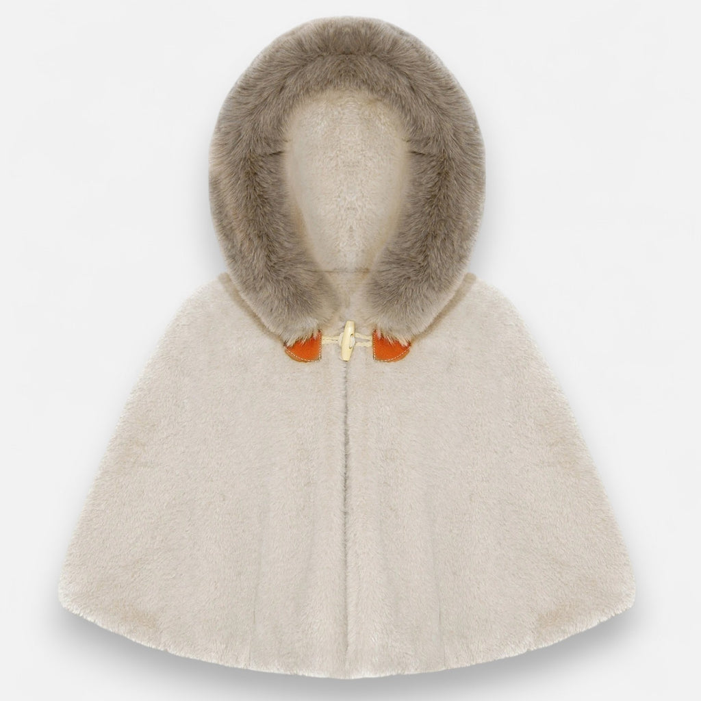 Poncho chaud bébé design raffiné