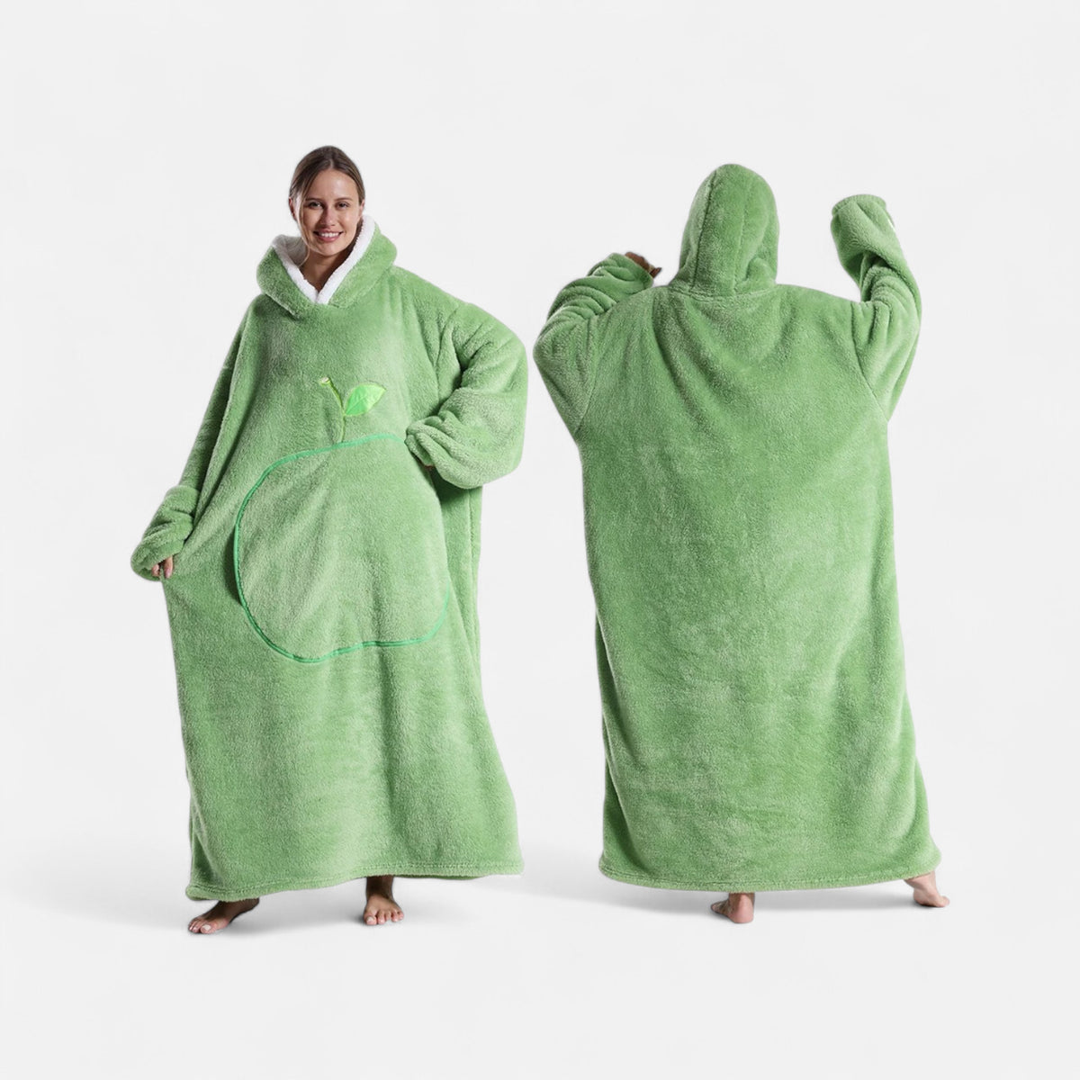 Poncho polaire femme cocooning