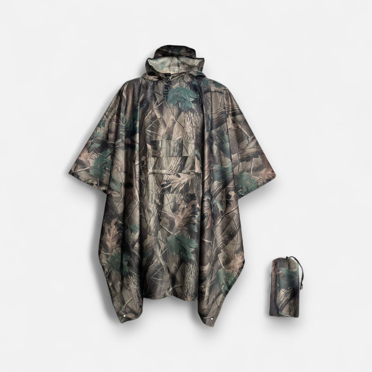 Poncho pluie homme camouflage forêt