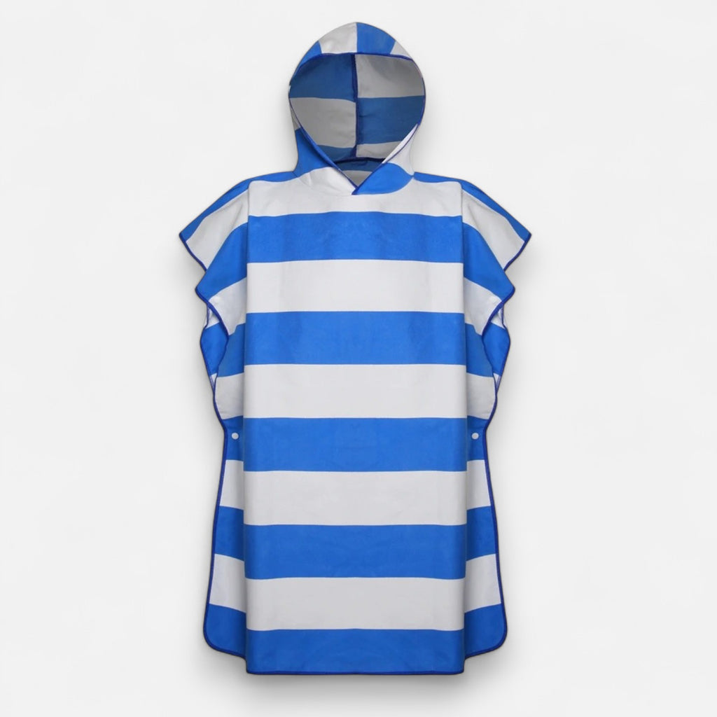 Poncho de bain enfant à rayures