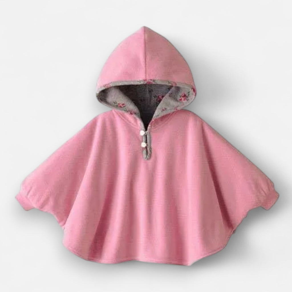 Poncho chaud bébé à capuche