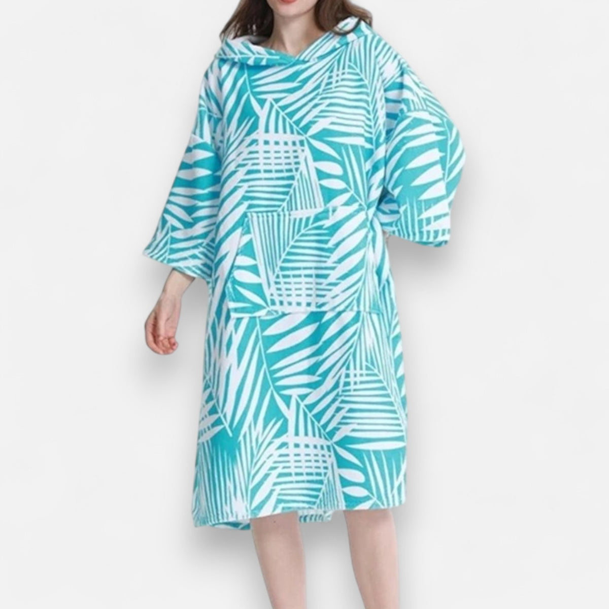 Poncho surf femme tropical