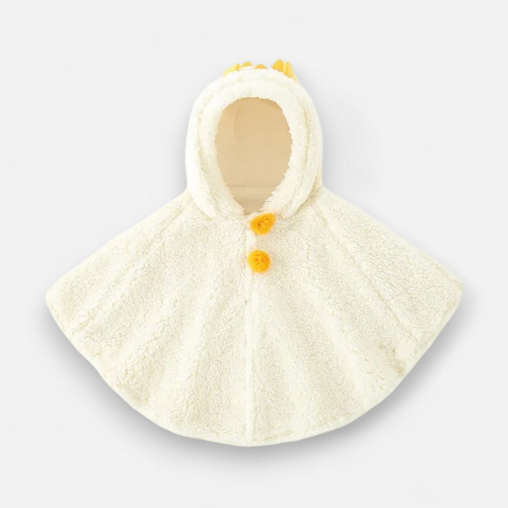 Poncho chaud bébé oreilles d’ourson