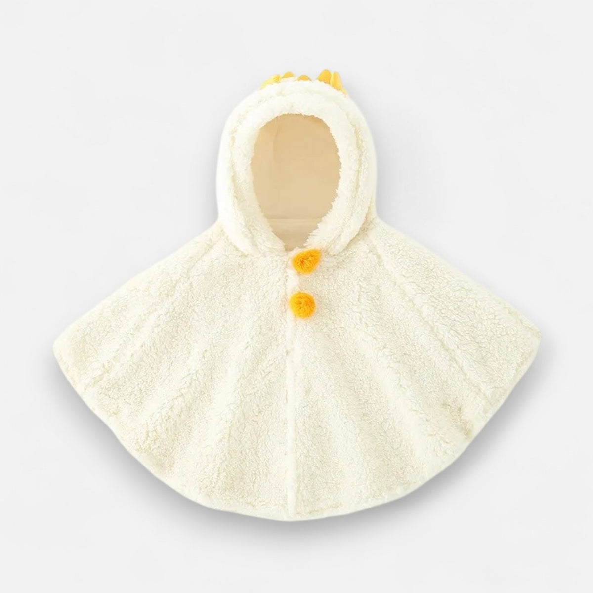 Poncho chaud bébé oreilles d’ourson