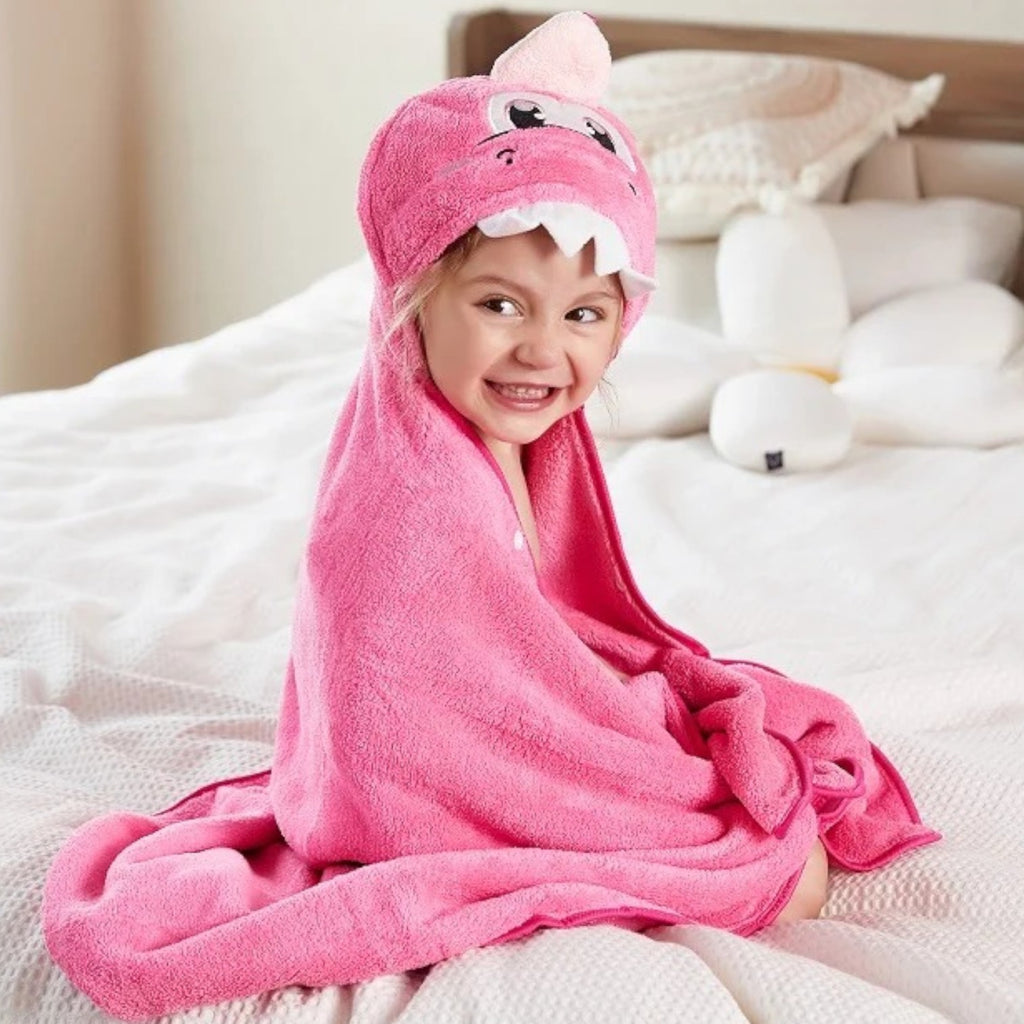 Poncho de bain enfant à capuche animal