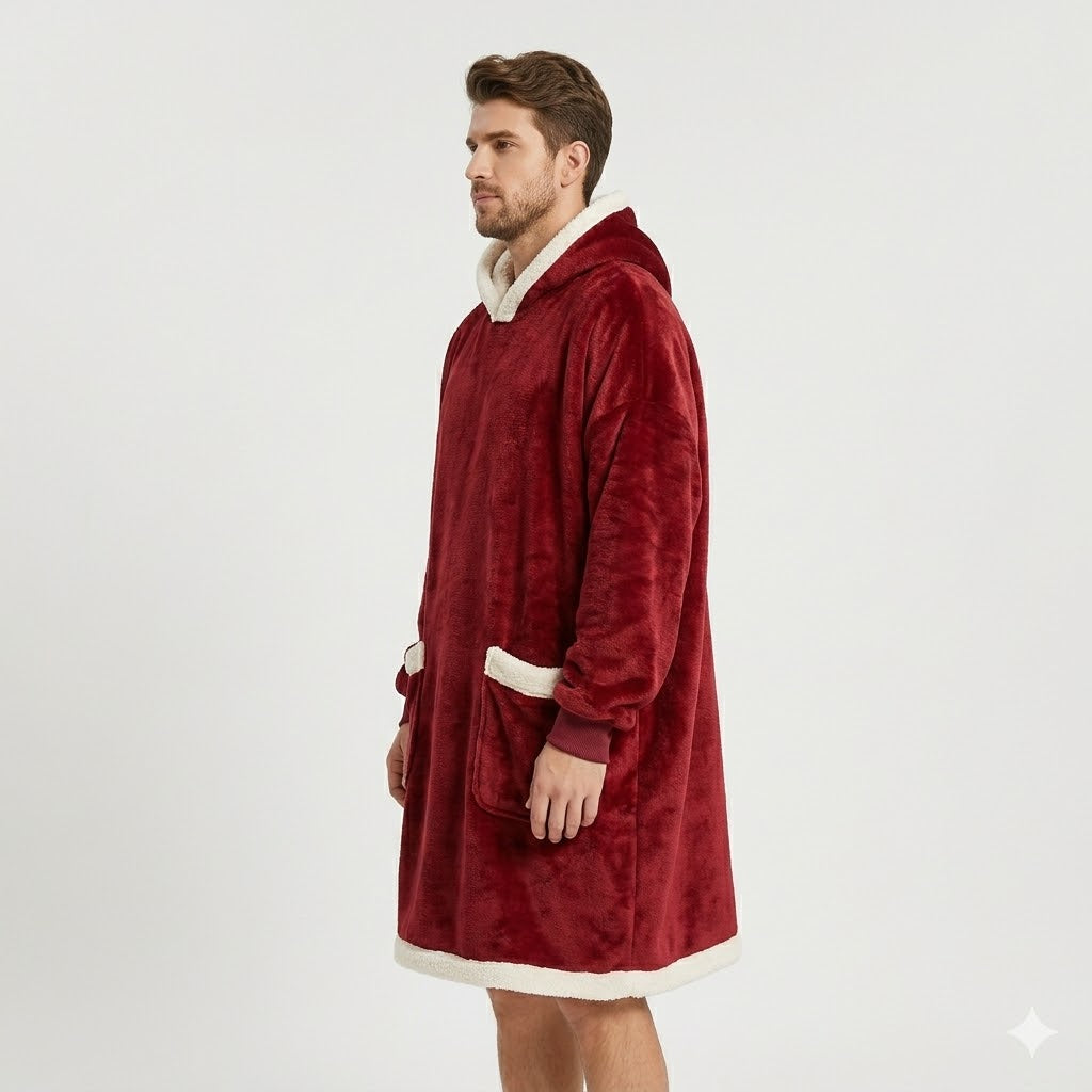 Poncho polaire homme chaud