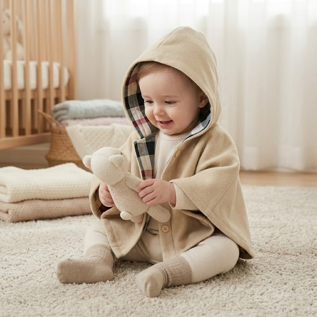 Poncho chaud bébé voyage