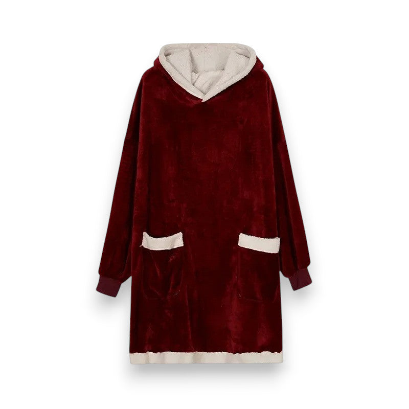 Poncho polaire homme chaud