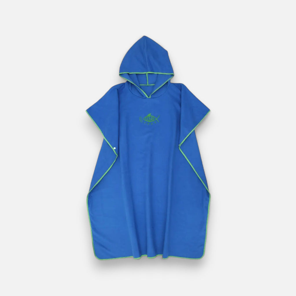 Poncho plage homme motif poisson