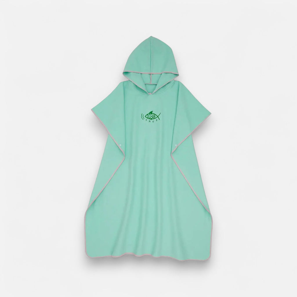 Poncho plage homme motif poisson