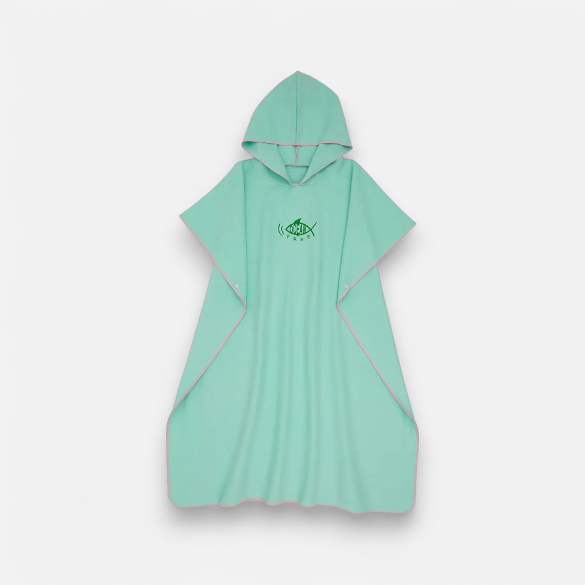 Poncho plage homme motif poisson